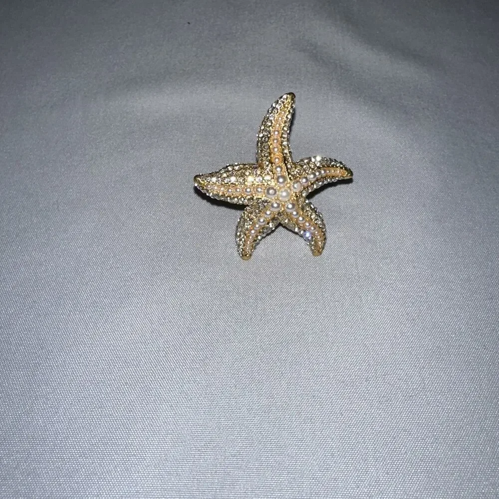 Kate Spade Sea Star Cocktail Ring Statement Piece KC909 Size 5